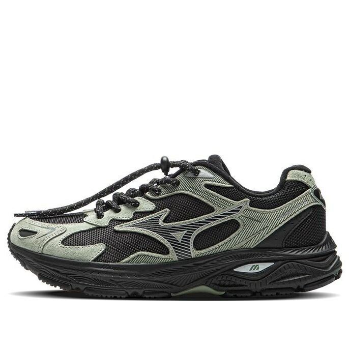 ミズノ 緑 緑であること 黒いこと 黒いこと \u0027MOSS BLACK\u0027 スニーカー メンズ MIZUNO RACER S GREEN D1GH243502 / MOSS GREEN BLACK