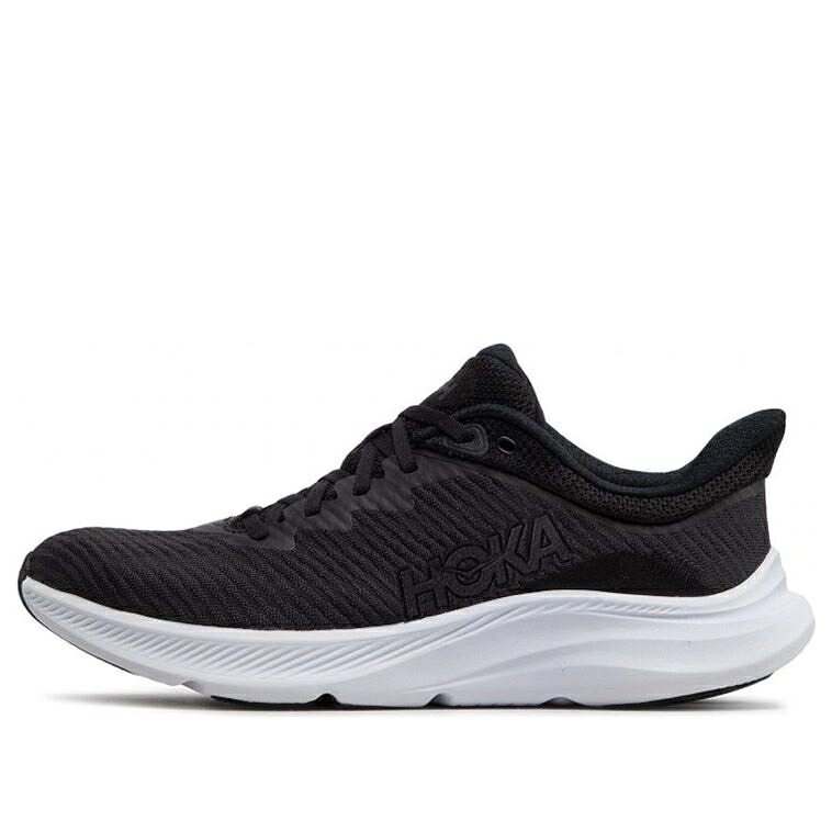ホカオネオネ 黒色 ブラック 白色 ホワイト 'BLACK WHITE' スニーカー メンズ HOKA ONE ONE HOKA ONE SOLIMAR 1123074-BWHT / BLACK WHITE｜スニケス