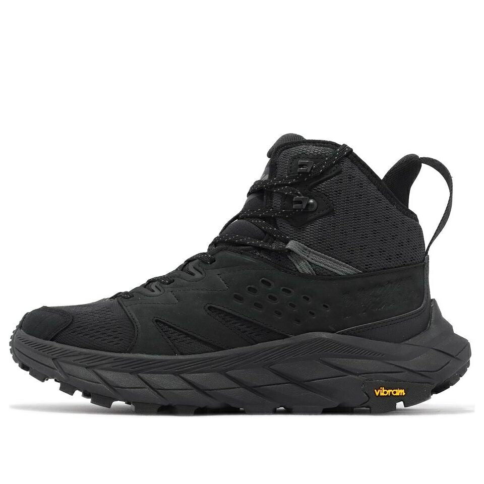 ホカオネオネ ミッド 黒色 ブラック BLACK スニーカー メンズ HOKA ONE ONE HOKA ONE ANACAPA BREEZE MID 1134505-BBLC / BLACK
