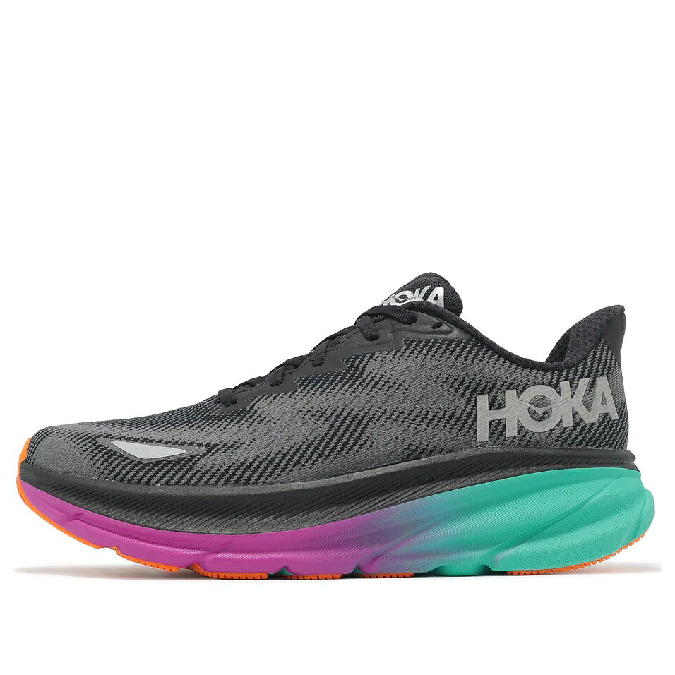 ホカオネオネ ゴアテックス 黒色 ブラック アクア 'BLACK AQUA' スニーカー メンズ HOKA ONE ONE HOKA ONE CLIFTON 9 GORE-TEX ELECTRIC 1141470F-BCQ / BLACK ELECTRIC AQUA