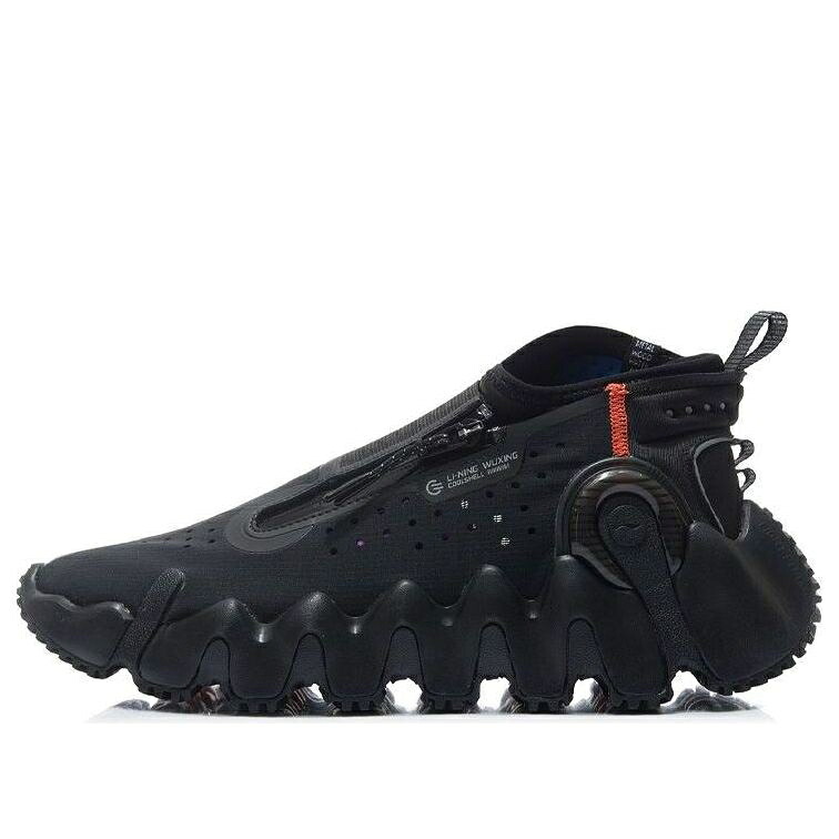 リーニン 黒色 ブラック 橙 オレンジ 'BLACK' スニーカー メンズ LI-NING WU XING 2 KUN AGBR053-2 / BLACK ORANGE