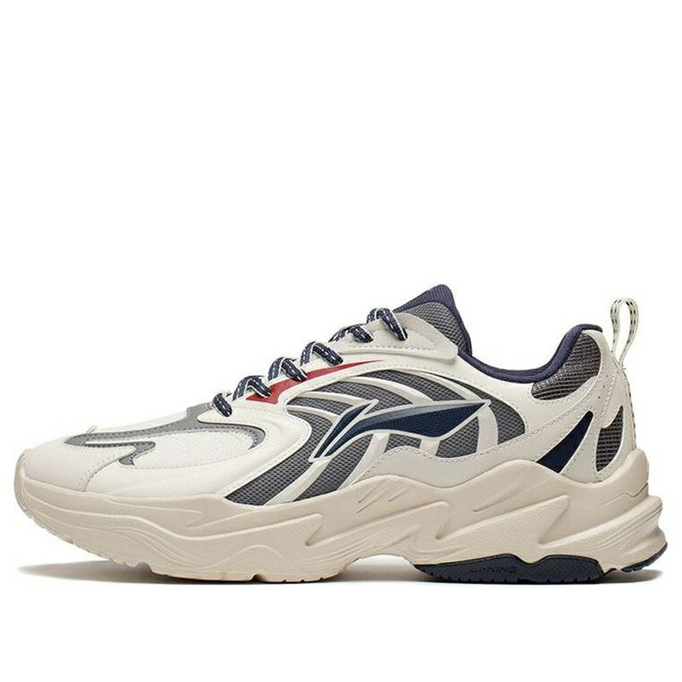 リーニン ベージュ 薄墨色 薄墨色 黒いこと 黒いこと \u0027BEIGE GREY\u0027 スニーカー メンズ LI-NING QIXING ARLS023-1 / BEIGE GREY BLACK