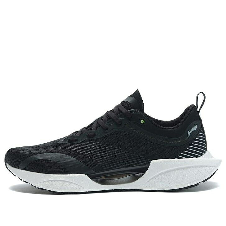 リーニン 黒色 ブラック 緑 グリーン 'BLACK GREEN' スニーカー メンズ LI-NING SUPER LIGHT 18 FLASHING BRIGHT ARMR007-2 / BLACK FLASHING BRIGHT GREEN