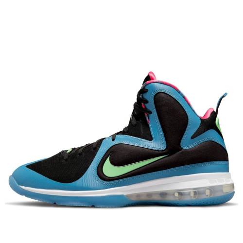 ナイキ レブロン 黒色 ブラック 青色 ブルー 緑 グリーン ピンク OUTH COAST スニーカー メンズ NIKE LEBRON 9 DO5838-001 / BLACK HARBOR BLUE GREEN PINK