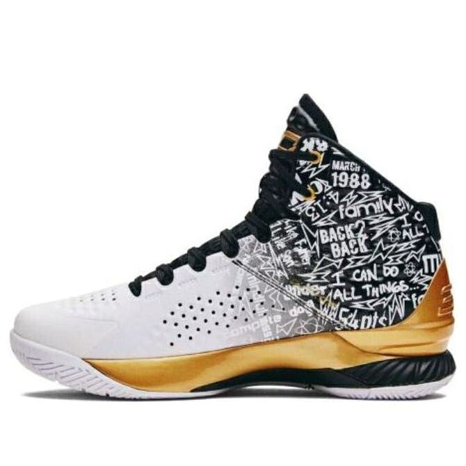 カリー 黒いこと 黒いこと 白いこと 白いこと ゴールド アンダーアーマー \u0027UNANIMOUS\u0027 スニーカー メンズ UNDER ARMOUR UNDER ARMOUR CURRY 1 3026280-001 / BLACK WHITE GOLD