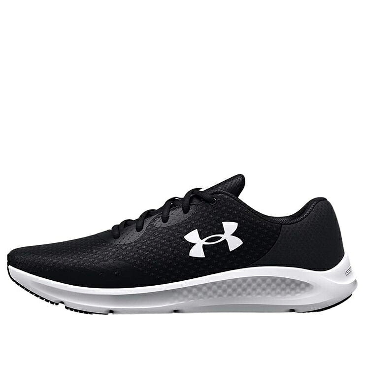 黒いこと 黒いこと 白いこと 白いこと アンダーアーマー \u0027BLACK WHITE\u0027 スニーカー メンズ UNDER ARMOUR UNDER ARMOUR CHARGED PURSUIT 3 4E WIDE 3025801-001 / BLACK WHITE
