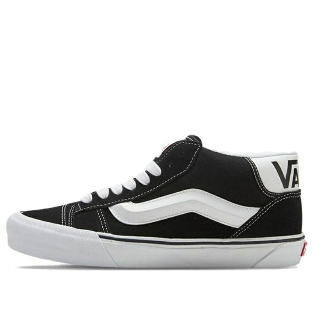 ヴァンズ バンズ ミッド 黒色 ブラック 白色 ホワイト 'BLACK WHITE' スニーカー メンズ VANS KNU MID VN000CQ96BT / BLACK WHITE｜スニケス