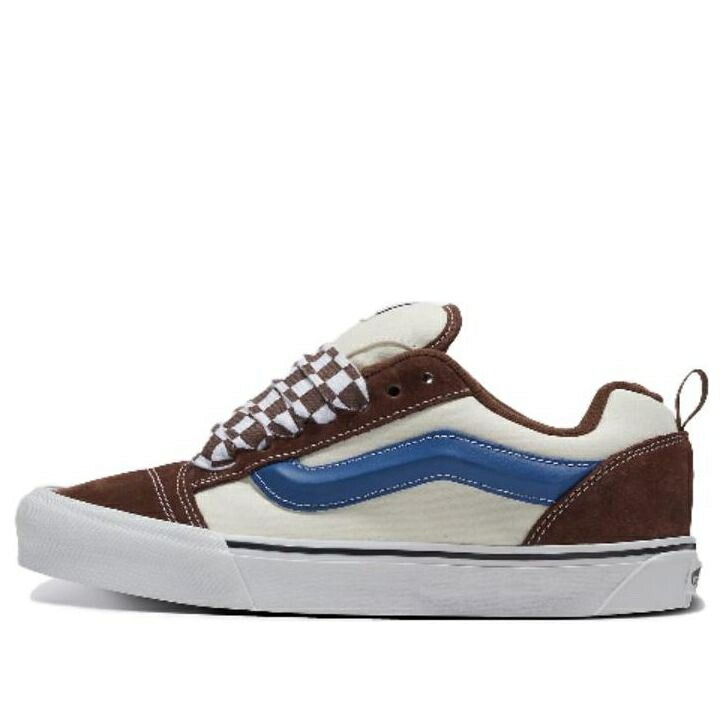 ヴァンズ バンズ ベージュ 茶色 ブラウン 青色 ブルー BROWN BLUE スニーカー メンズ VANS KNU SKOOL BEIGE VN0009QCDMV / BROWN BEIGE BLUE