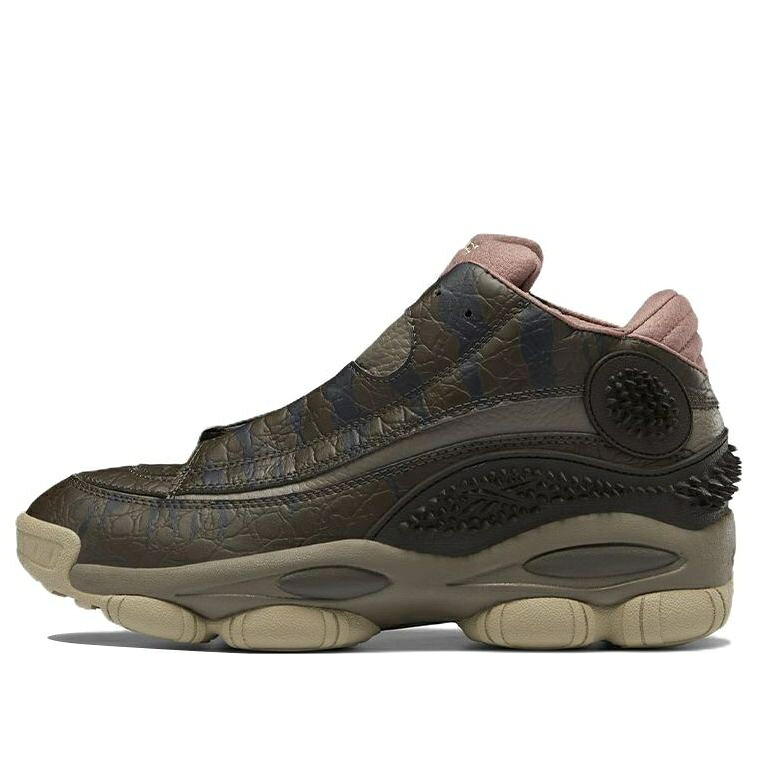 リーボック \u0027GIGANOTOSAURUS\u0027 スニーカー メンズ REEBOK THE ANSWER DMX X JURASSIC WORLD HQ6276 / STONE CLIFF STONE PARCHED EARTH