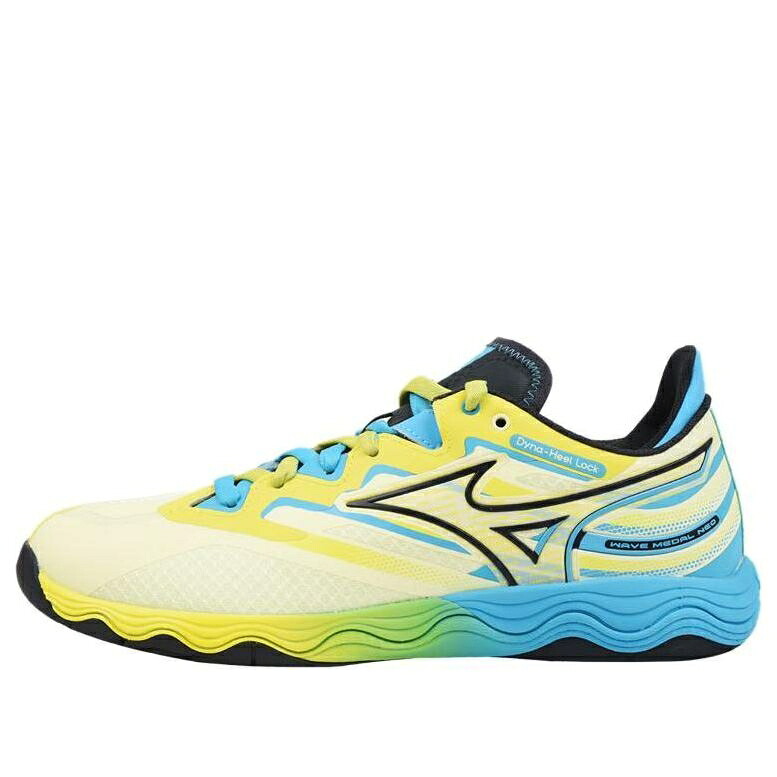 ミズノ ウェーブ ウェイブ ネオ 黄色 イエロー 緑 グリーン 青色 ブルー 'YELLOW' スニーカー メンズ MIZUNO WAVE MEDAL NEO 81GA232501 / YELLOW GREEN BLUE|スニケス
