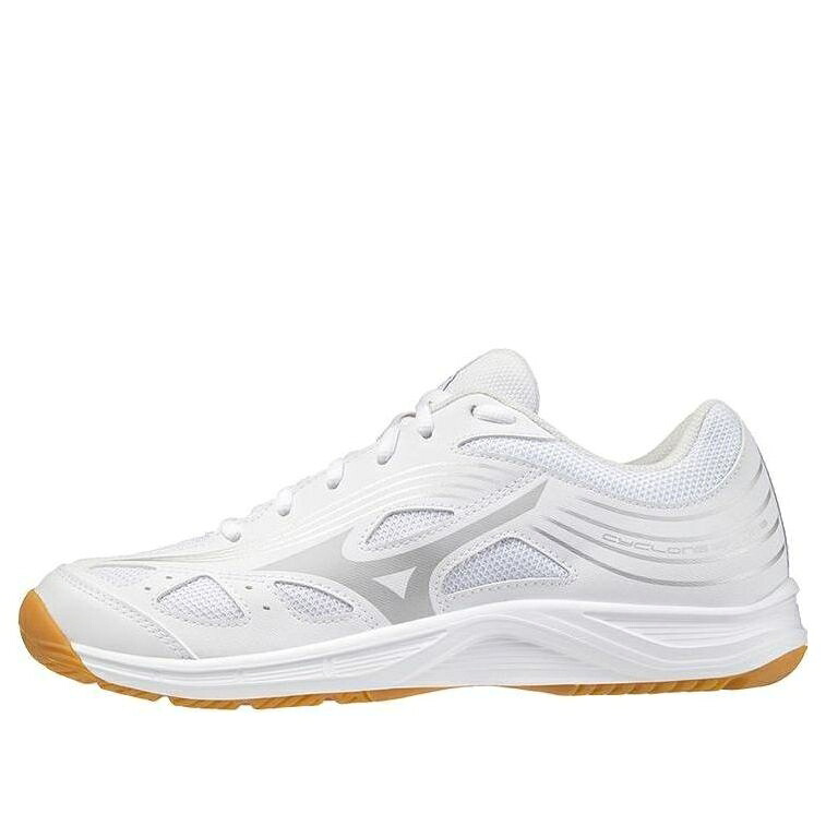 ミズノ 素早さ 白いこと 白いこと しろがね色 しろがね色 \u0027WHITE SILVER\u0027 スニーカー メンズ MIZUNO CYCLONE SPEED 3 V1GA218003 / WHITE SILVER GUM