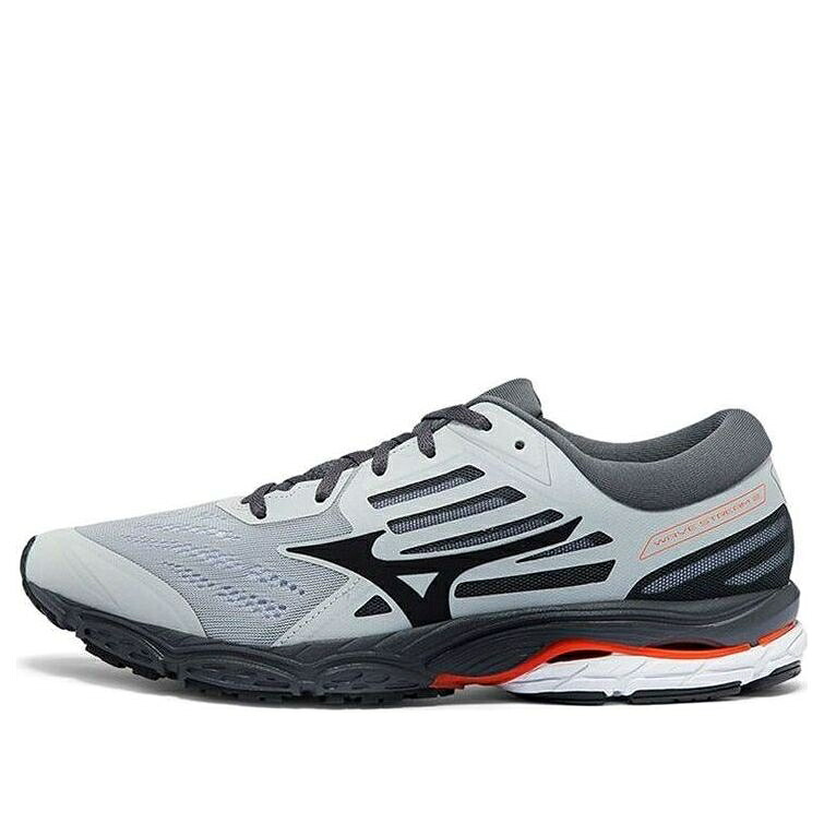 ミズノ ウェーブ ウェイブ 灰色 グレー 黒色 ブラック 赤 レッド 'GREY' スニーカー メンズ MIZUNO WAVE STREAM 2 J1GC211910 / GREY BLACK RED