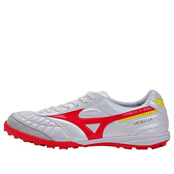 ミズノ 白色 ホワイト 赤 レッド 黄色 イエロー 'WHITE RED' スニーカー メンズ MIZUNO MORELIA SALA JAPAN TF Q1GB230064 / WHITE RED YELLOW