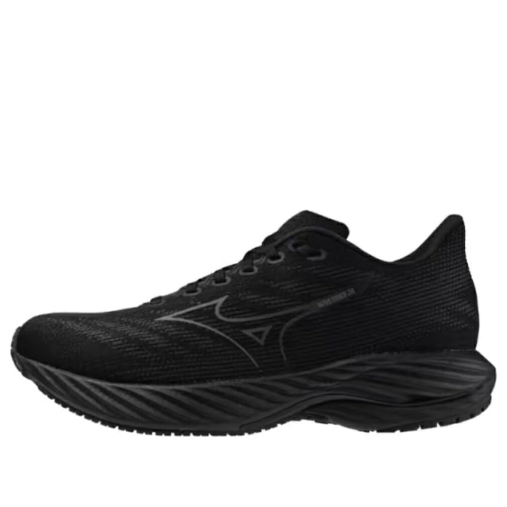 ミズノ 縮くれる ウェイブ 黒いこと 黒いこと \u0027BLACK\u0027 スニーカー レディース MIZUNO (WMNS) WAVE RIDER 28 SW 2E J1GD240603 / BLACK
