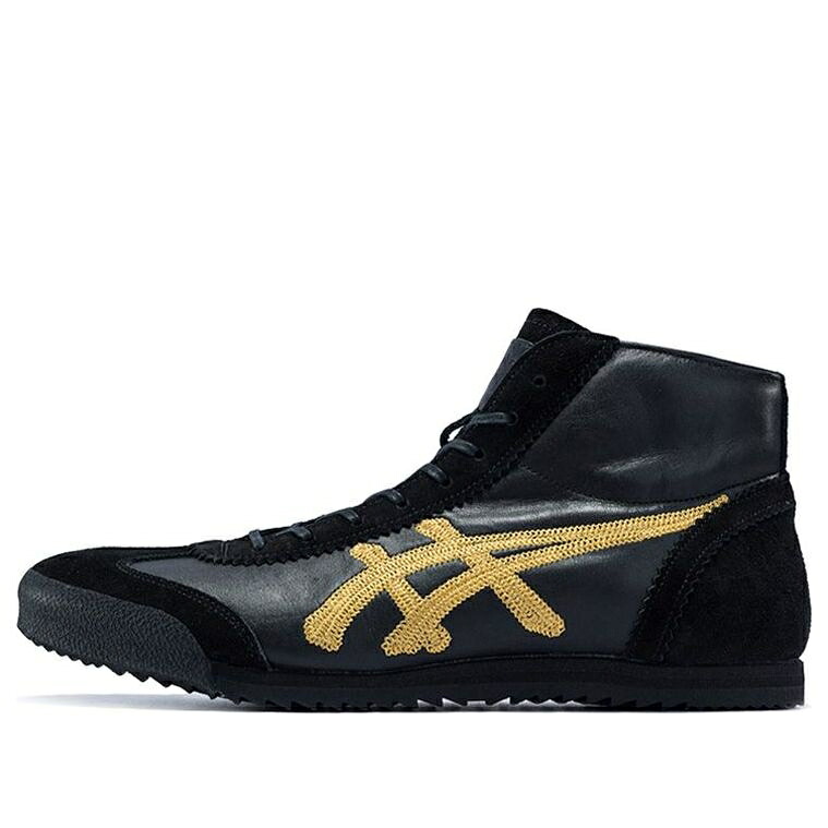 メキシコ ミッド 黒色 ブラック ゴールド オニツカタイガー 'BLACK GOLD' スニーカー メンズ ONITSUKA TIGER ONITSUKA TIGER MEXICO MID RUNNER RICH D7R1L-9094 / BLACK GOLD