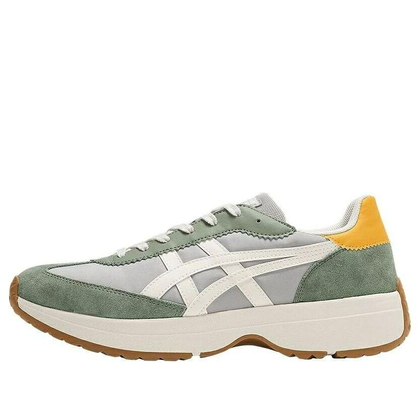 スニーカー 運動靴 緑 グリーン 灰色 グレー 白色 ホワイト オニツカタイガー 'GREY WHITE' スニーカー メンズ ONITSUKA TIGER ONITSUKA TIGER TRAIDIO SHOES GREEN 1183B966-300 / GREY GREEN WHITE