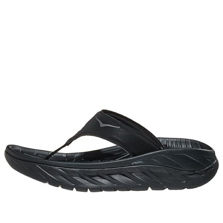 ホカオネオネ サンダル 黒色 ブラック 'BLACK GREY' スニーカー レディース HOKA ONE ONE (WMNS) HOKA ONE ORA RECOVERY FLIP SLIDE DARK GULL 1117910-BDGGR / BLACK