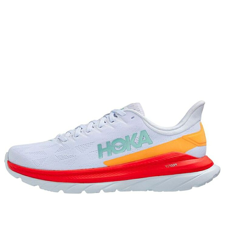 ホカオネオネ 白いこと 白いこと \u0027WHITE FIESTA\u0027 スニーカー メンズ HOKA ONE ONE HOKA ONE MACH 4 1113528-WFS / WHITE FIESTA