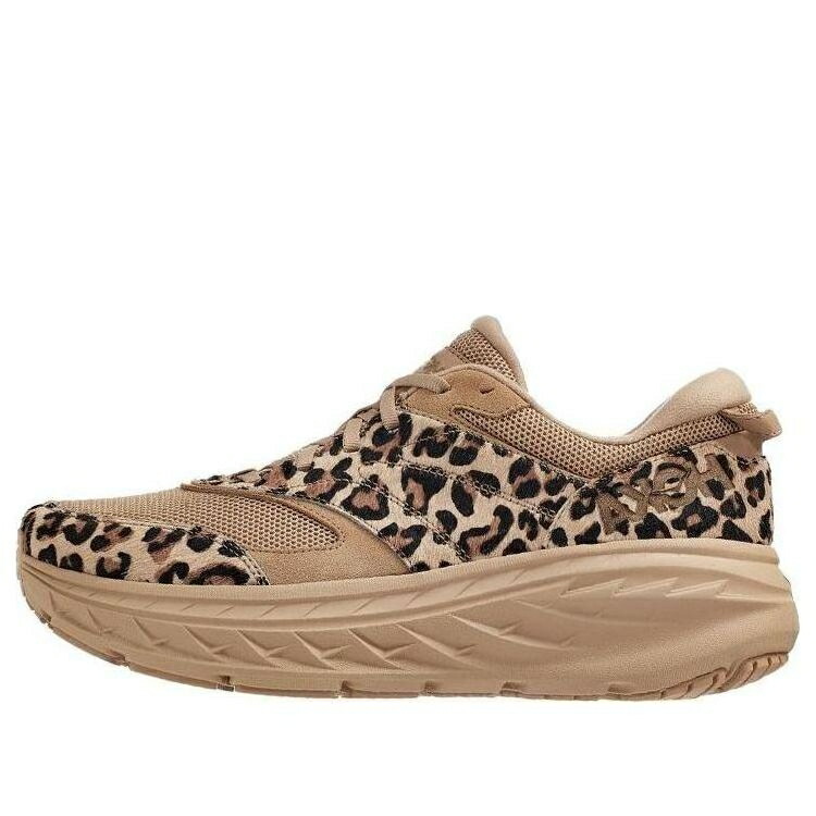 ホカオネオネ 茶色 ブラウン 黒色 ブラック LEOPARD スニーカー メンズ HOKA ONE ONE HOKA ONE X ENGINEERED GARMENTS BONDI L 1127736-SLPT / BROWN TAN BLACK