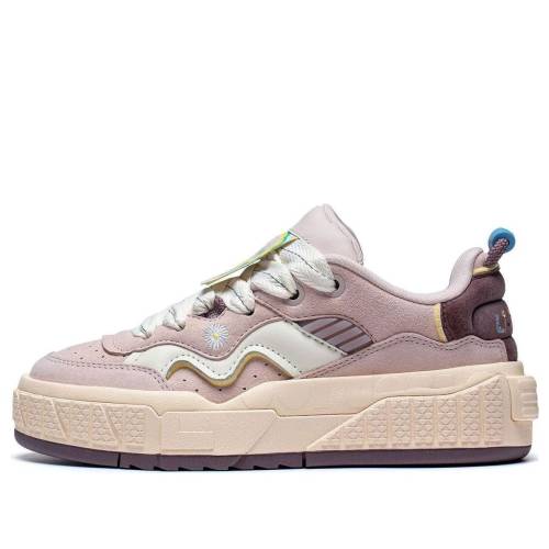 リーニン 紫 パープル 白いこと 白いこと \u0027PURPLE WHITE\u0027 スニーカー レディース LI-NING (WMNS) 001 UNBLOCK AGCT096-3 / PURPLE WHITE