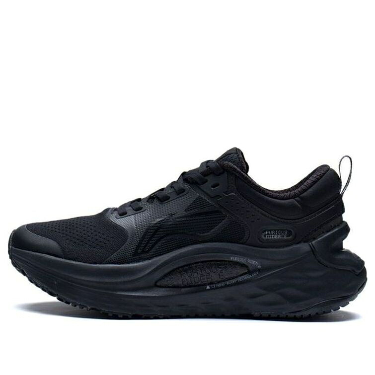リーニン 黒色 ブラック 'BLACK' スニーカー レディース LI-NING (WMNS) FURIOUS RIDER 6 ARZS002-1 / BLACK