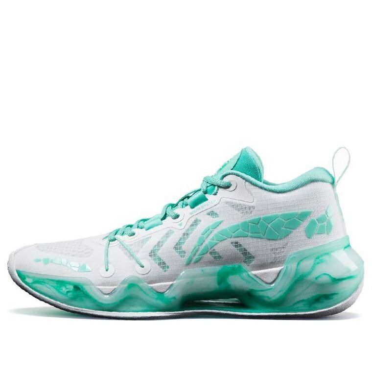 リーニン 白色 ホワイト 緑 グリーン WHITE GREEN スニーカー メンズ LI-NING LIREN 2 LOW ABAS103-2 / WHITE GREEN