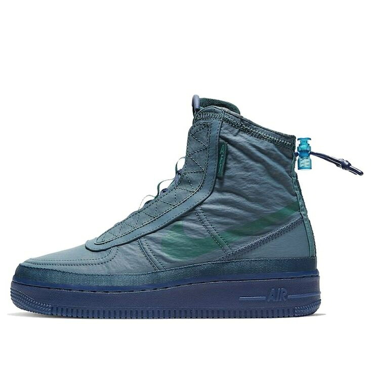ナイキ ハイ シェル 青色 ブルー エアフォース 'TURQOUISE' スニーカー レディース NIKE (WMNS) AIR FORCE 1 HIGH SHELL BQ6096-300 / BLUE
