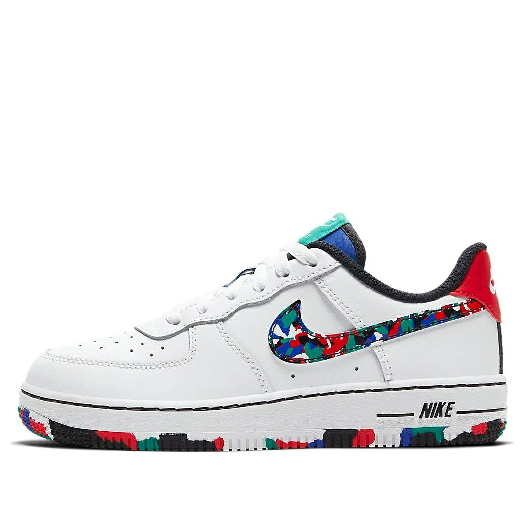 ナイキ 白色 ホワイト エアフォース 'MELTED CRAYON' ジュニア キッズ NIKE (PS) AIR FORCE 1 LOW CU4634-100 / WHITE MULTI COLOR ベビー マタニティ スニーカー
