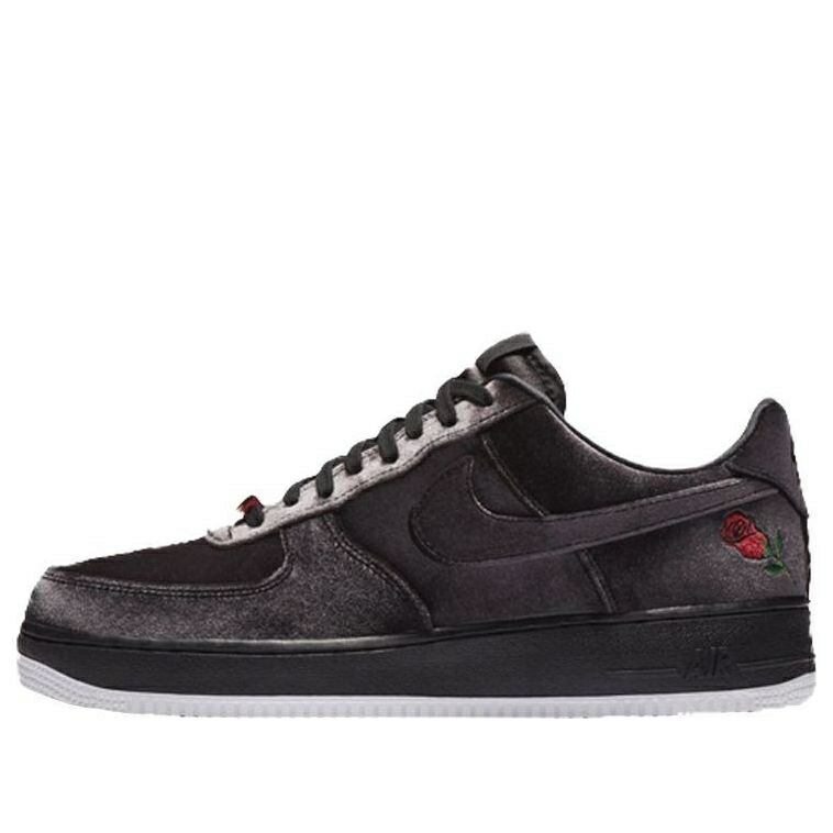 ナイキ 黒色 ブラック 白色 ホワイト 赤 レッド エアフォース VELVET ROSE スニーカー メンズ NIKE AIR FORCE 1 07 QS AH8462-003 / BLACK WHITE RED