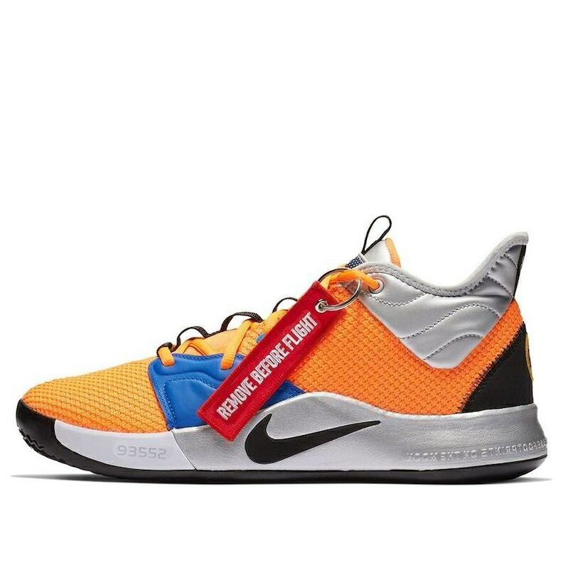 ナイキ 橙 オレンジ色 薄墨色 薄墨色 薄墨色 スニーカー メンズ NIKE PG 3 NASA ORANGE GRAY AO2607-800 / ORANGE GRAY
