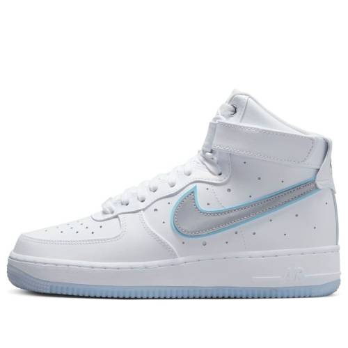ナイキ ご機嫌 白いこと 白いこと 青味 青色 空軍 \u0027DARE FLY\u0027 スニーカー レディース NIKE (WMNS) AIR FORCE 1 HIGH TO FB1865-101 / WHITE BLUE スニーカー-靴