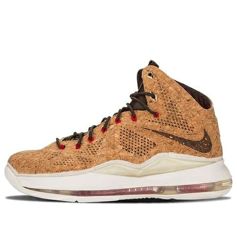 ナイキ レブロン 茶色 ブラウン 'CORK' スニーカー メンズ NIKE LEBRON 10 EXT QS 580890-200 / BROWN BROWN｜スニケス