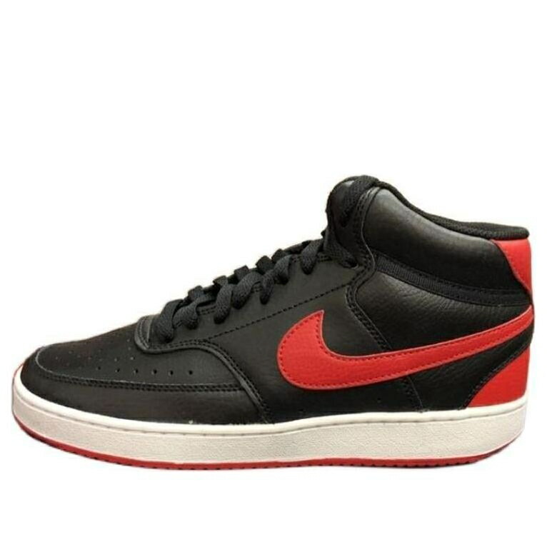 ナイキ 厚地の外套 ミッド 黒いこと 黒いこと 赤 赤いこと \u0027BRED\u0027 スニーカー メンズ NIKE COURT VISION MID DD0190-061 / BLACK RED