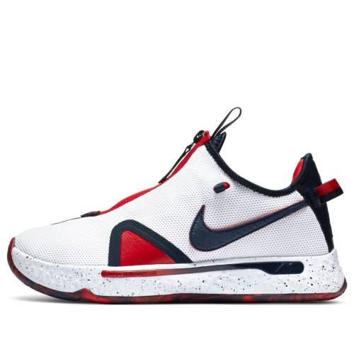 ナイキ 白色 ホワイト 青色 ブルー 赤 レッド USA スニーカー メンズ NIKE PG 4 CD5079-101 / WHITE BLUE RED