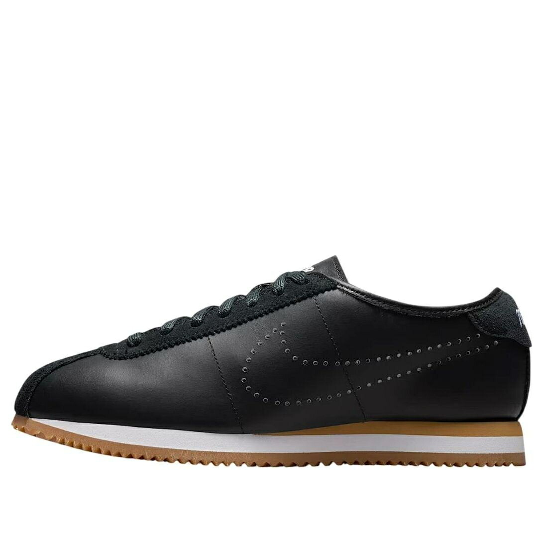 ナイキ コルテッツ レザー 黒色 ブラック 茶色 ブラウン 白色 ホワイト 'BLACK BROWN' スニーカー レディース NIKE (WMNS) CORTEZ LEATHER GUM LIGHT HQ1841-002 / BLACK GUM LIGHT BROWN WHITE
