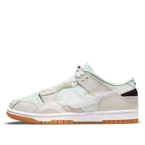 ナイキ ダンク 白色 ホワイト クリーム 緑 グリーン ダンクロー EA GLASS スニーカー メンズ NIKE DUNK LOW SCRAP DB0500-100 / WHITE CREAM GREEN