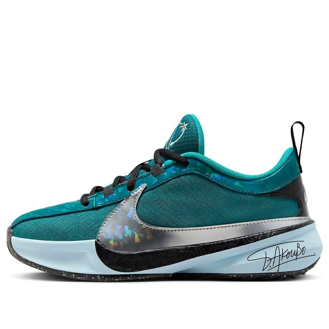 ナイキ ズーム 銀色 シルバー 黒色 ブラック ズームフリーク 'ALLSTAR' ジュニア キッズ NIKE (GS) ZOOM FREAK 5 'ALL-STAR' FN1356-300 / GEODE TEAL METALLIC SILVER BLACK ベビー マタニティ スニーカー