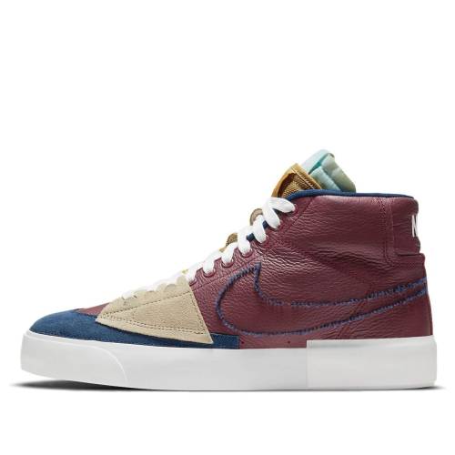ナイキ 望遠レンズ ブレイザー ミッド エスビー 赤 赤いこと \u0027TEAM NAVY\u0027 スニーカー メンズ NIKE ZOOM BLAZER MID EDGE SB RED DA2189-600 / DARK RED