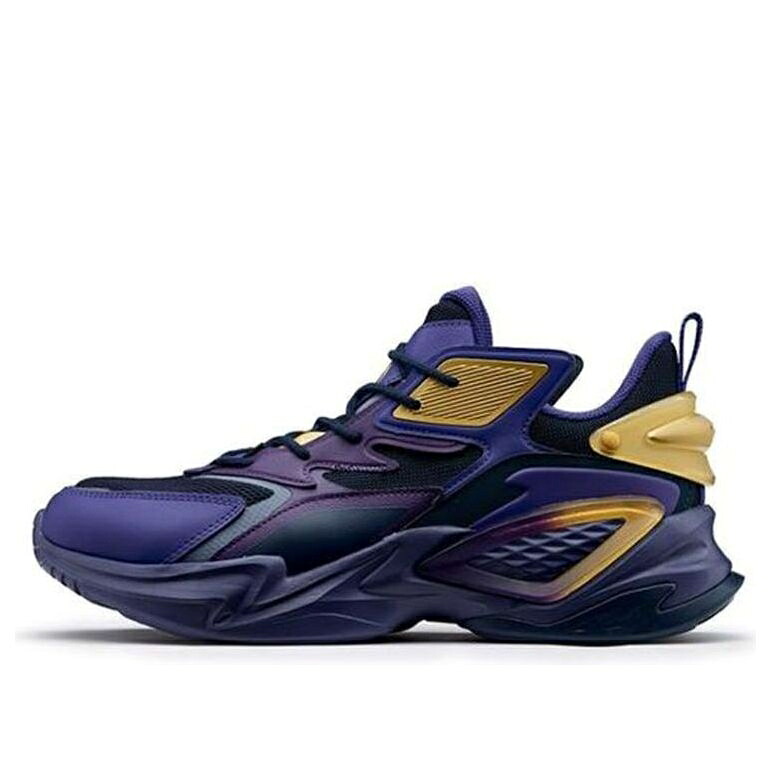 ゴールド 黒色 ブラック 紫 パープル 2.0 'GEMINI SAGA' スニーカー メンズ 361 DEGREES 361 DEGREES NFO PLUS X GOLD SAINT 672036772F-1 / BLACK PURPLE GOLD|スニケス