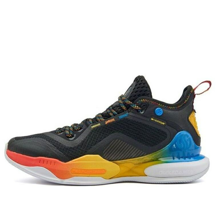 黒色 ブラック 虹色 レインボー 'RAINBOW' スニーカー メンズ 361 DEGREES 361 DEGREES AG2 AARON GORDON 672141101F-2 / BLACK RAINBOW