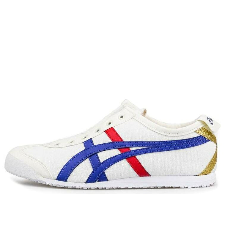 メキシコ合衆国 スリッポン 白いこと 白いこと ゴールド オニツカタイガー \u0027CREAM BLUE\u0027 スニーカー メンズ ONITSUKA TIGER ONITSUKA TIGER MEXICO 66 SLIP-ON TUNA 1183B475-100 / WHITE GOLD