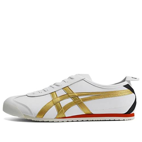 メキシコ ゴールド 白色 ホワイト オニツカタイガー 'WHITE RED' スニーカー メンズ ONITSUKA TIGER ONITSUKA TIGER MEXICO 66 GOLD 1183C080-101 / WHITE GOLD｜スニケス