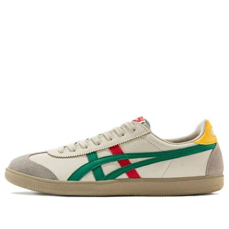 ベージュ 赤 レッド 白色 ホワイト 緑 グリーン オニツカタイガー 'WHITE GREEN' スニーカー メンズ ONITSUKA TIGER ONITSUKA TIGER TOKUTEN BEIGE RED 1183C095-200 / WHITE BEIGE RED GREEN
