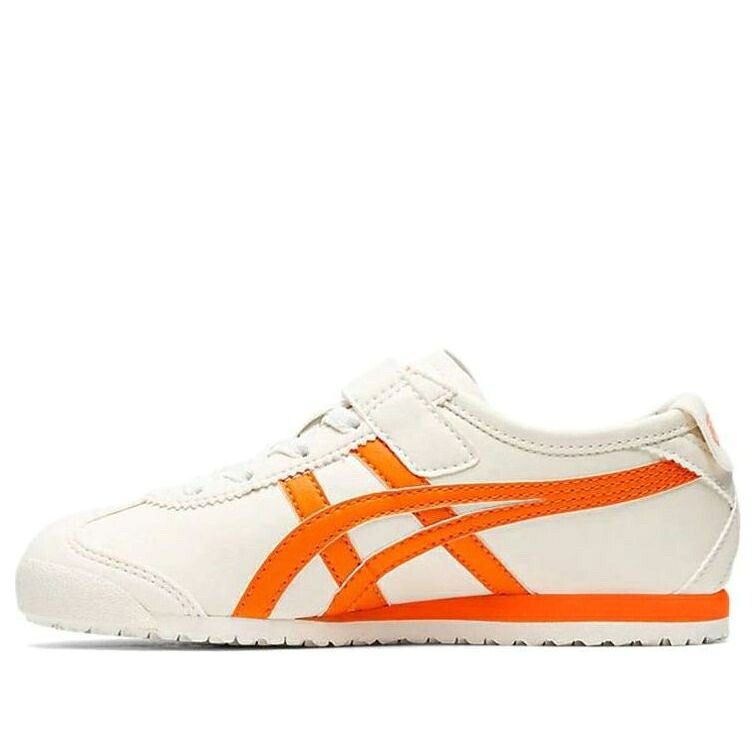 メキシコ 白色 ホワイト 橙 オレンジ オニツカタイガー 'WHITE ORANGE' ジュニア キッズ ONITSUKA TIGER (PS) ONITSUKA TIGER MEXICO 66 1184A049-100 / WHITE ORANGE ベビー マタニティ スニーカー