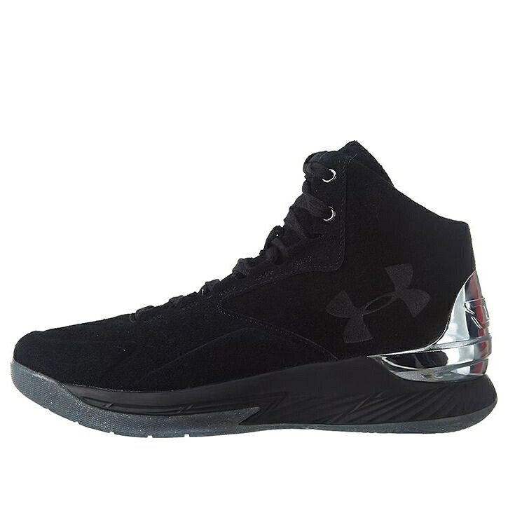 カリー ミッド スエードクロス スウェード 黒いこと 黒いこと アンダーアーマー \u0027BLACK\u0027 スニーカー メンズ UNDER ARMOUR UNDER ARMOUR CURRY 1 LUX MID SUEDE 1296617-001 / BLACK