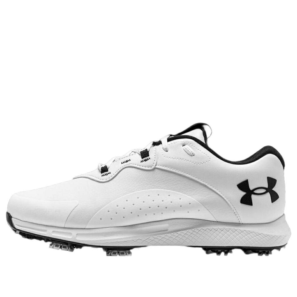 ゴルフ 白いこと 白いこと 黒いこと 黒いこと アンダーアーマー \u0027WHITE BLACK\u0027 スニーカー メンズ UNDER ARMOUR UNDER ARMOUR CHARGED DRAW 2 GOLF WIDE 3026401-100 / WHITE BLACK