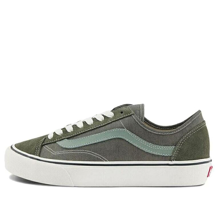 ヴァンズ バンズ オリーブ 緑 緑であること 白いこと 白いこと \u0027GREEN\u0027 スニーカー メンズ VANS STYLE 36 DECON VR3 空想科学小説 VN0007R2DOL / OLIVE GREEN WHITE