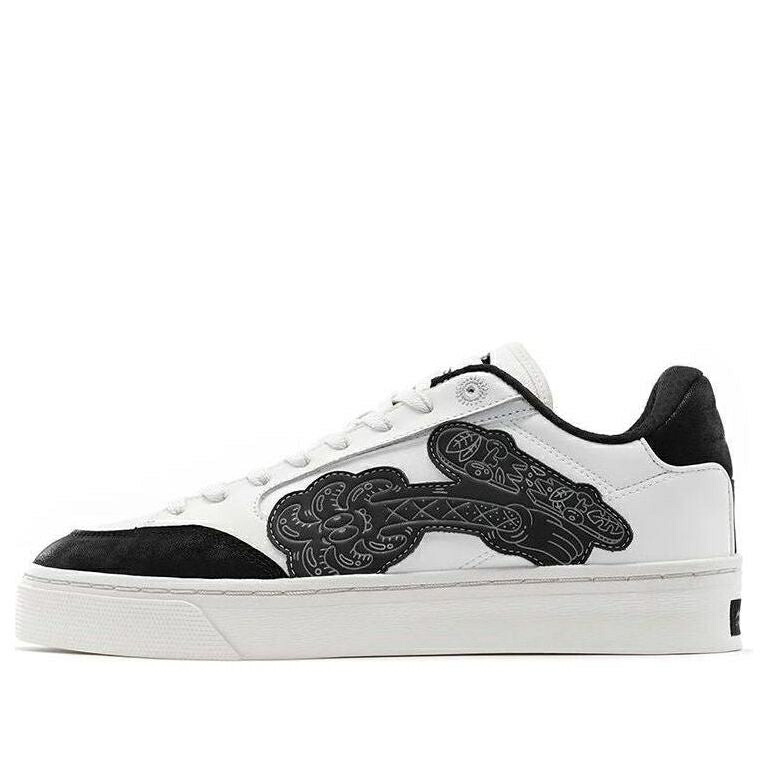 リーニン ウェーブ ウェイブ 白色 ホワイト 黒色 ブラック 'WHITE BLACK' スニーカー レディース LI-NING (WMNS) BADFIVE WAVE 180 X STEVEN HARRINGTON AECS070-3 / WHITE BLACK