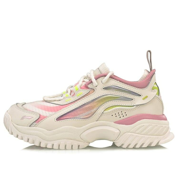 リーニン 白いこと 白いこと さくら色 \u0027WHITE PINK\u0027 スニーカー レディース LI-NING (WMNS) AURORA WINDWALKER X GILR BAD FIVE AGLP108-2 / WHITE PINK