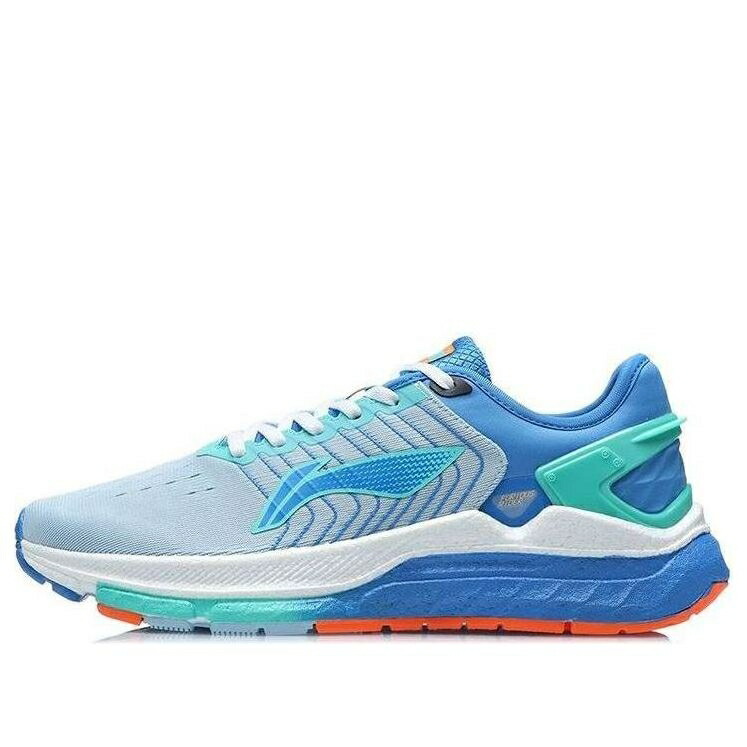 リーニン 青み 青色 橙 オレンジ色 白いこと 白いこと \u0027OCEAN BLUE\u0027 スニーカー メンズ LI-NING FURIOUS RIDER 5 ARZR001-2 / BLUE ORANGE WHITE